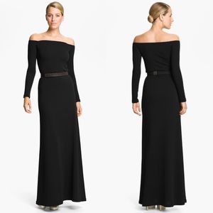 Halston Heritage Off the shoulder gown
